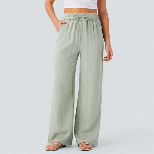 Nolorya High-Waisted Linen Wide-Leg Pants